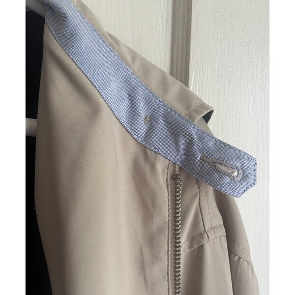 Tommy Hilfiger Men's Vintage Bomber Beige Collared Zip Up Buttons Pockets Size L - Picture 13 of 14